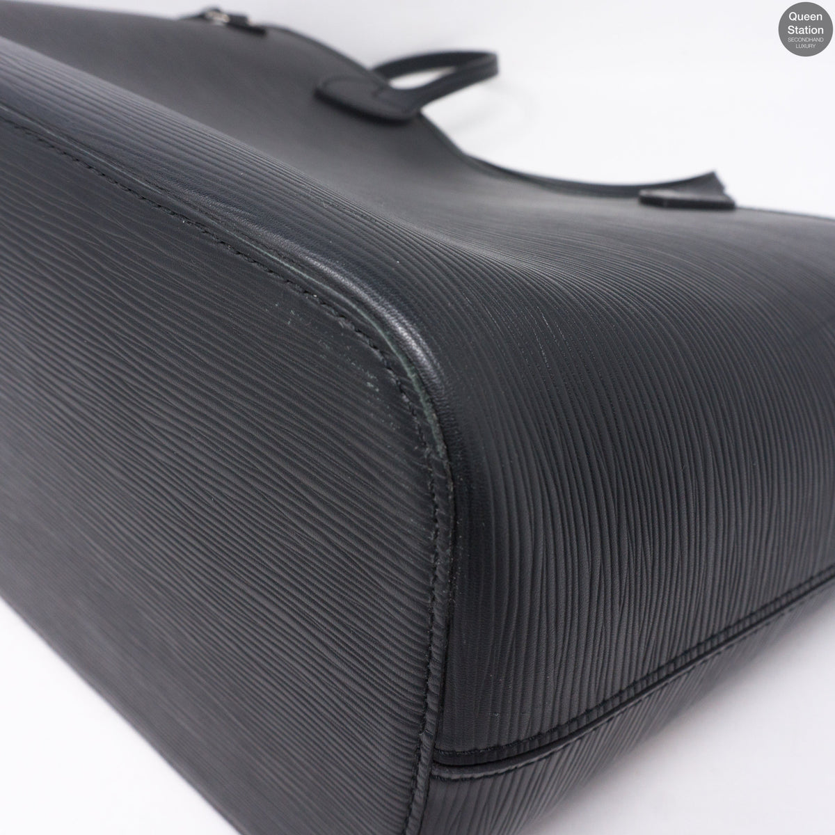 Louis-vuitton Neverfull MM Epi Leather Noir Electric & Pochette