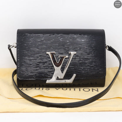 Louis-vuitton Pochette Louise PM Black Epi Leather
