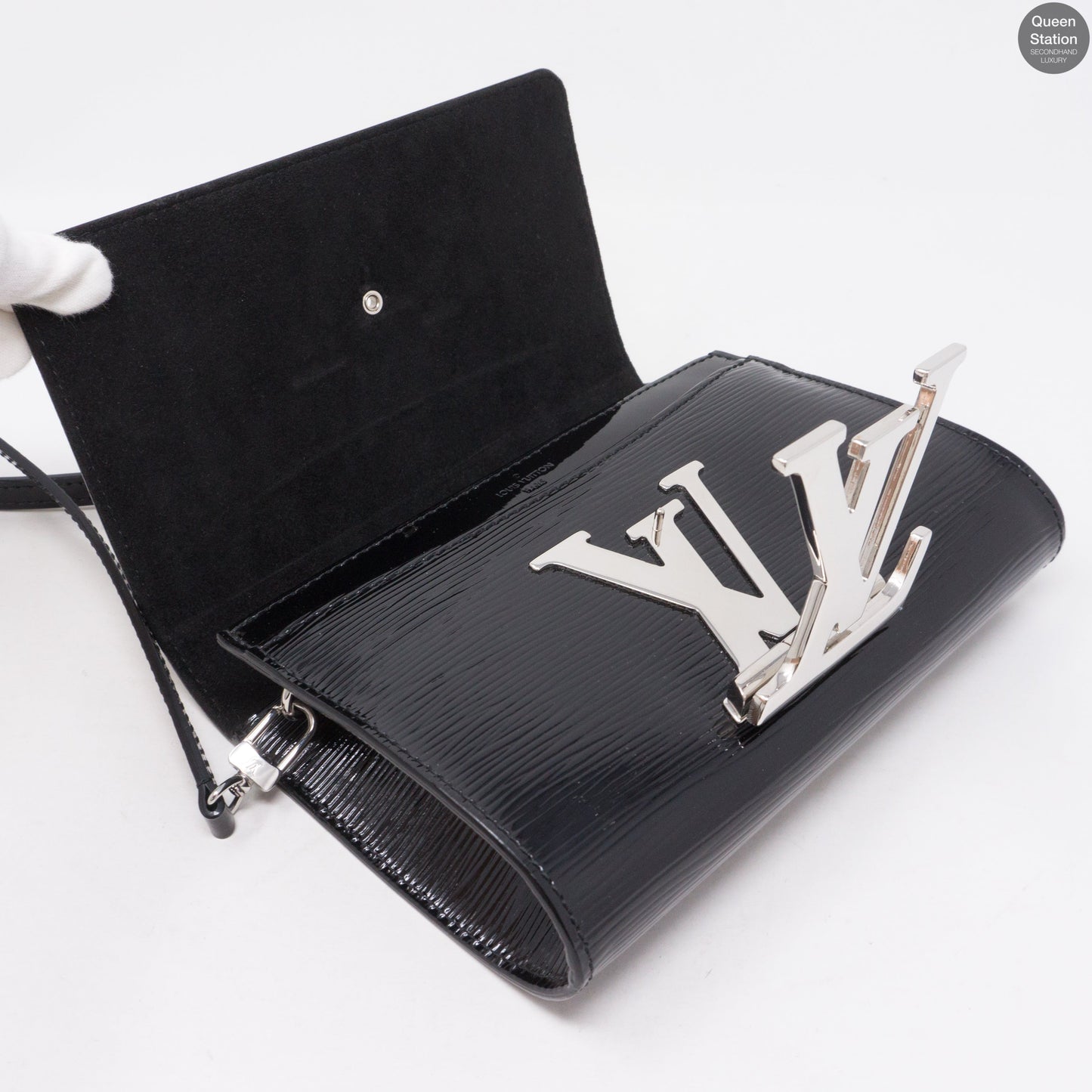 Louis-vuitton Pochette Louise PM Black Epi Leather