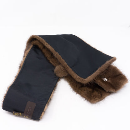 Louis-vuitton Monogram Mink Scarf Muffler