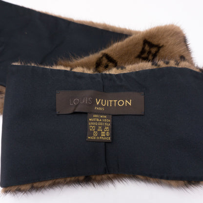 Louis-vuitton Monogram Mink Scarf Muffler