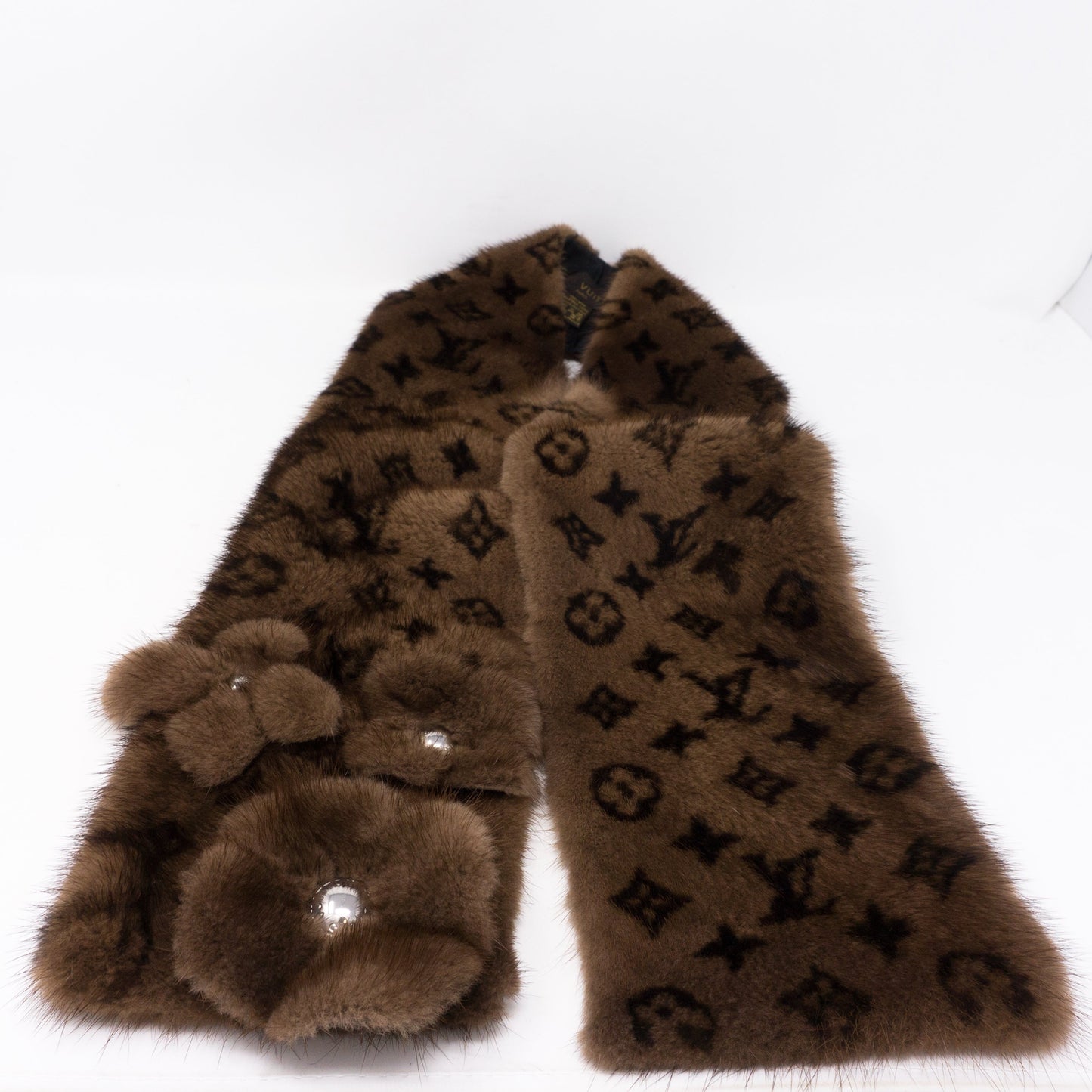 Louis-vuitton Monogram Mink Scarf Muffler