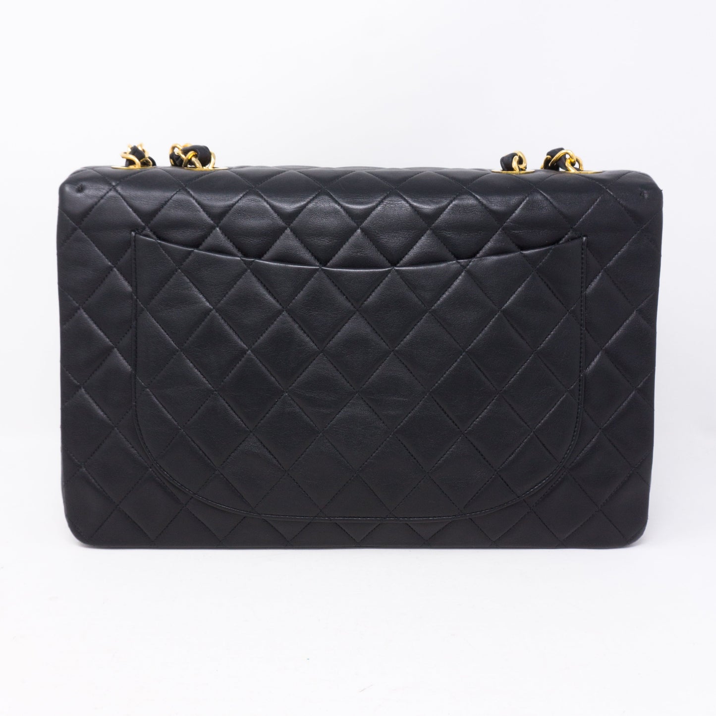 Vintage Black Jumbo XL Flap Bag