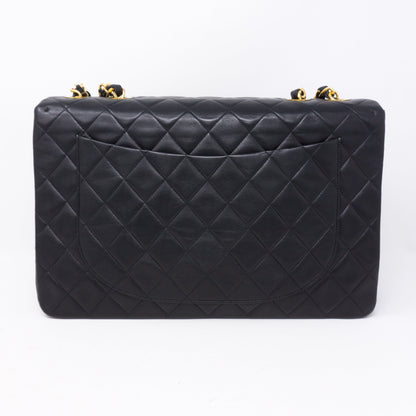 Vintage Black Jumbo XL Flap Bag