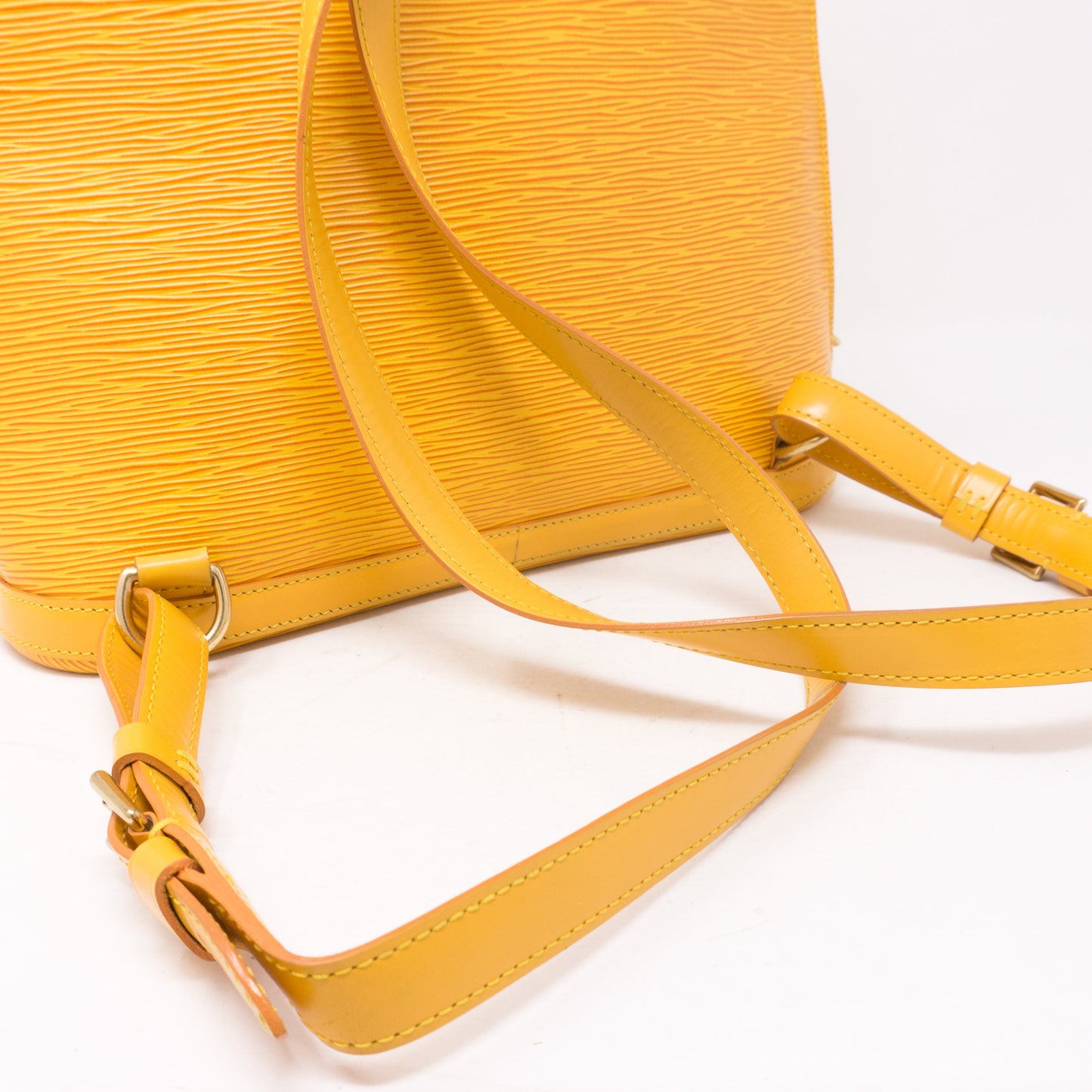 Louis-vuitton Gobelines Backpack Yellow Epi Leather