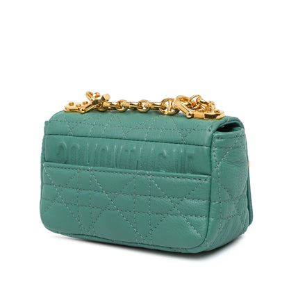 Micro Calfskin Cannage Supple Caro Bag
