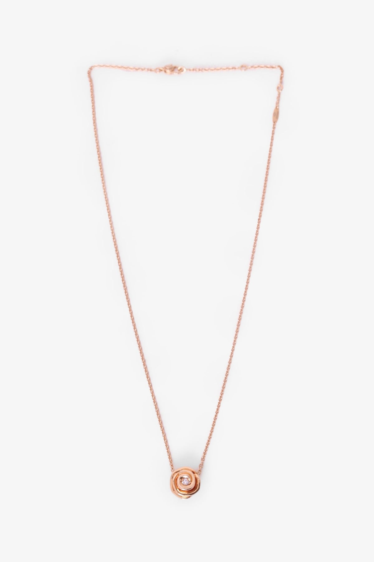 Christian Dior Rose Gold Large Rose Dior Couture Necklace