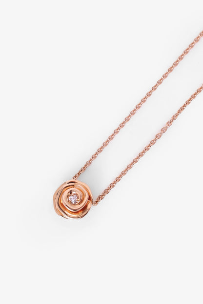 Christian Dior Rose Gold Large Rose Dior Couture Necklace