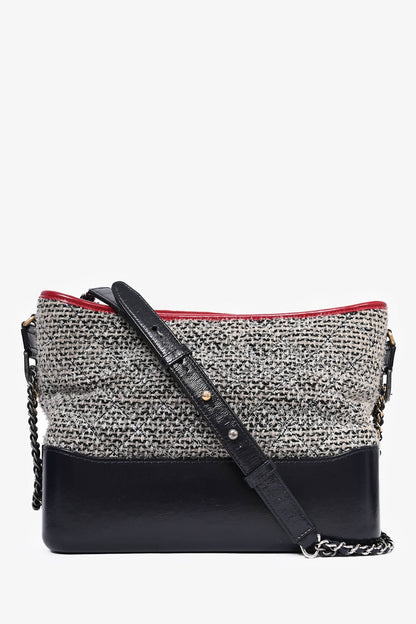 Pre-Loved Chanel™ 2017/18 Tweed 'Gabrielle Coco' Medium Gabrielle Chain Bag