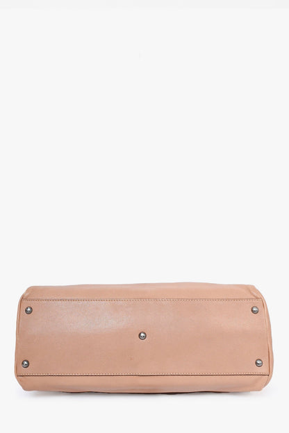 Fendi 2008 Taupe Leather Medium Peek-a-Boo Top Handle with Strap
