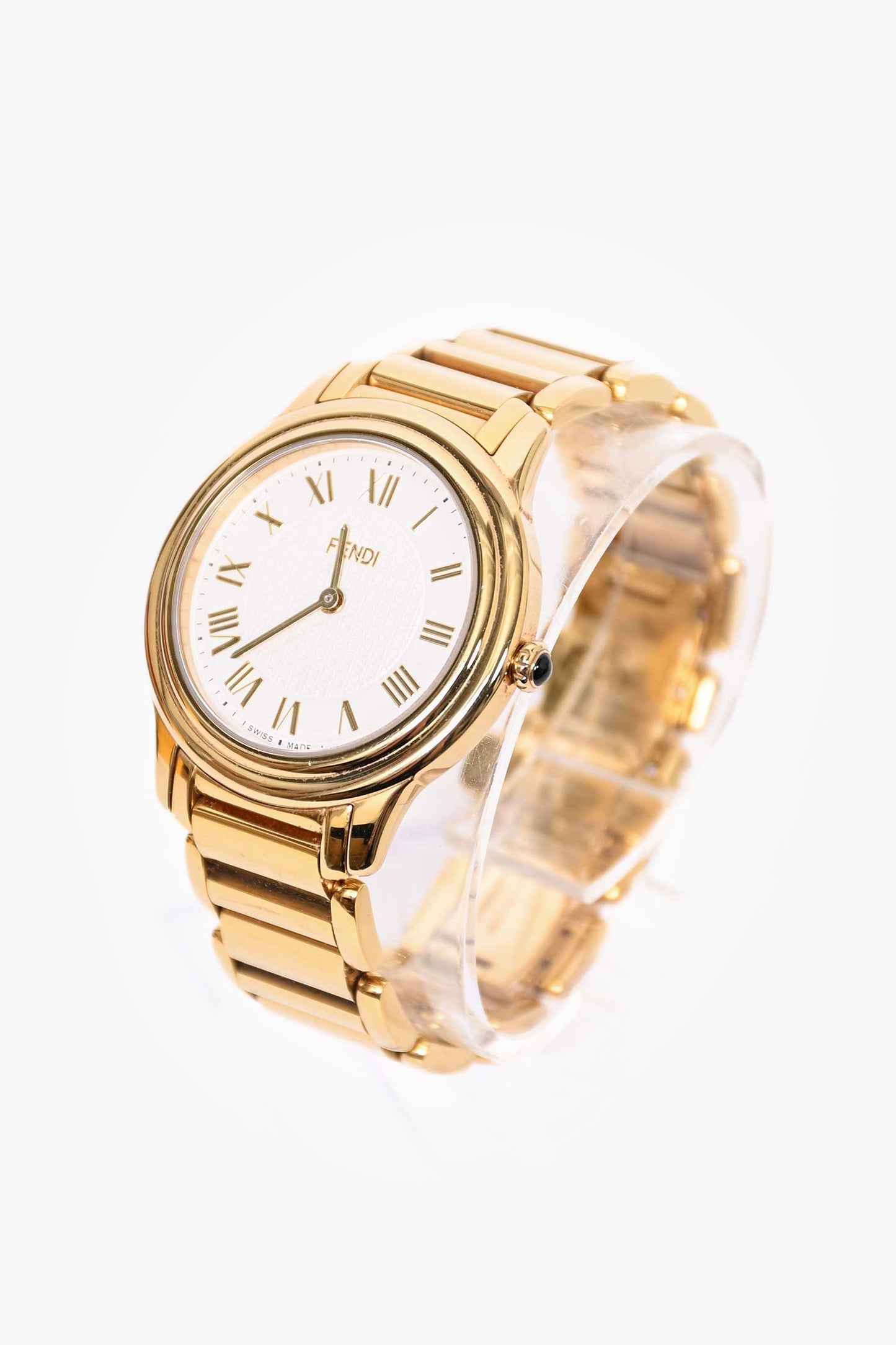 Fendi Gold Toned 32mm Round 'Classico' Watch