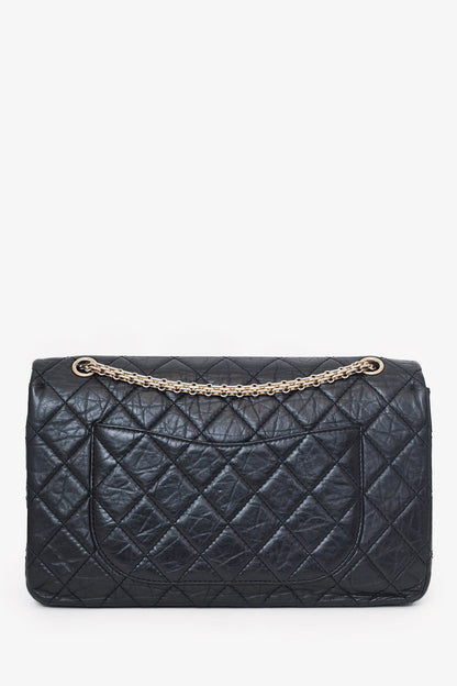 Pre-Loved Chanel™ Black Quilted Aged Calfskin Large Reissue 255 Shoulder Bag