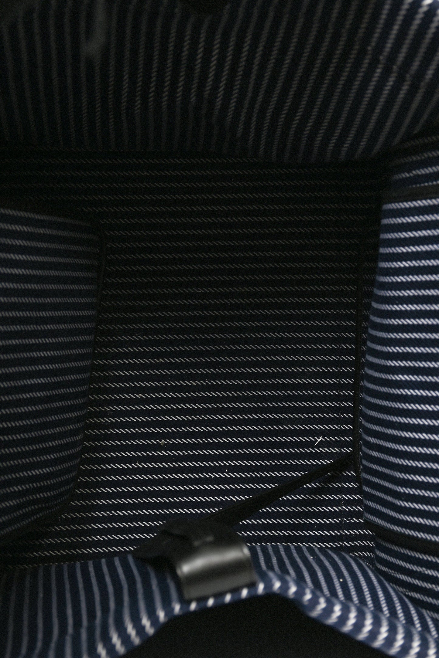 Celine 2015 Navy Blue Striped Canvas Phantom Cabas Tote