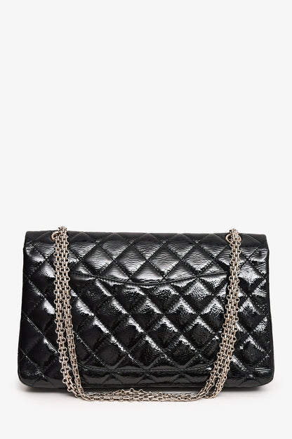 Chanel™ 2010-11 Black Patent Leather 2.55 Large 227 Flap Bag SHW
