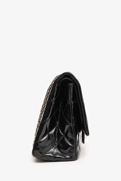 Chanel™ 2010-11 Black Patent Leather 2.55 Large 227 Flap Bag SHW