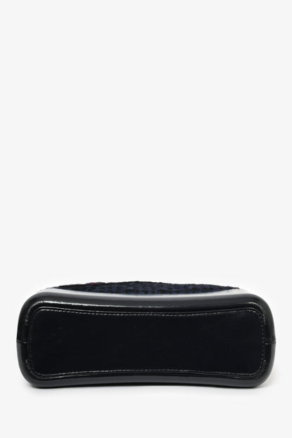 Pre-loved Chanel™ 2017 Navy/Black Tweed Hobo Large Gabrielle Crossbody Bag