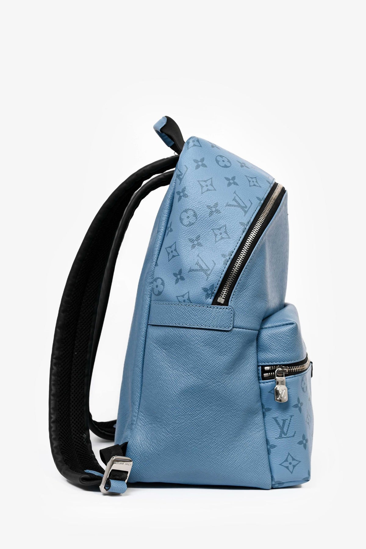 Louis Vuitton Blue Leather Monogram Discovery PM Backpack (As Is)