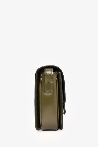 Celine 2022 Green Leather Classique Triomphe Shoulder Bag