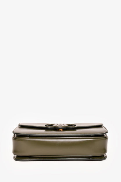 Celine 2022 Green Leather Classique Triomphe Shoulder Bag