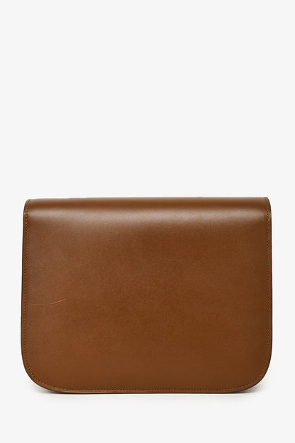 Celine 2016 Brown Leather Medium Box Crossbody