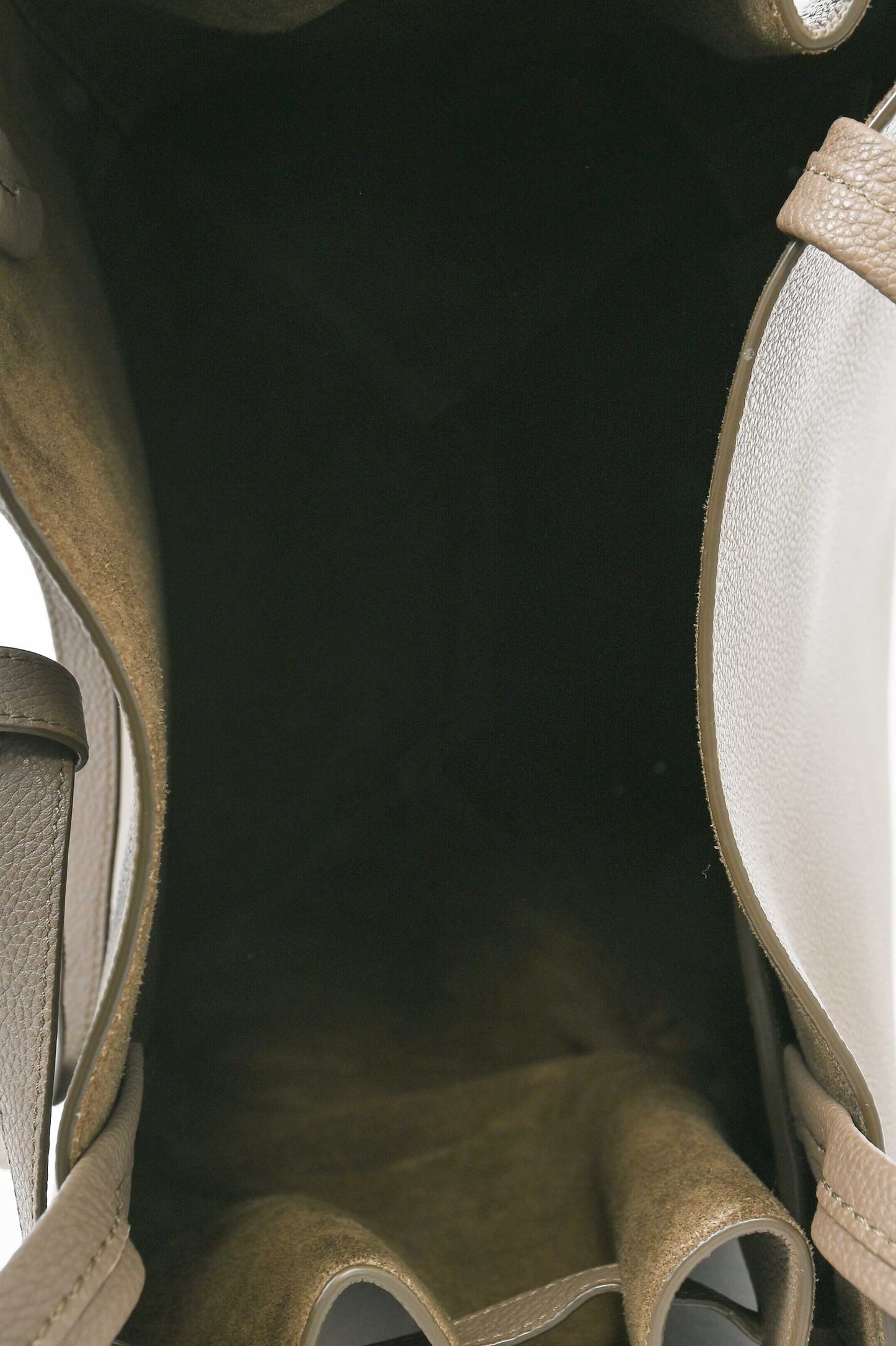 Celine Dark Grey Grained Leather Phantom Cabas Bucket Bag