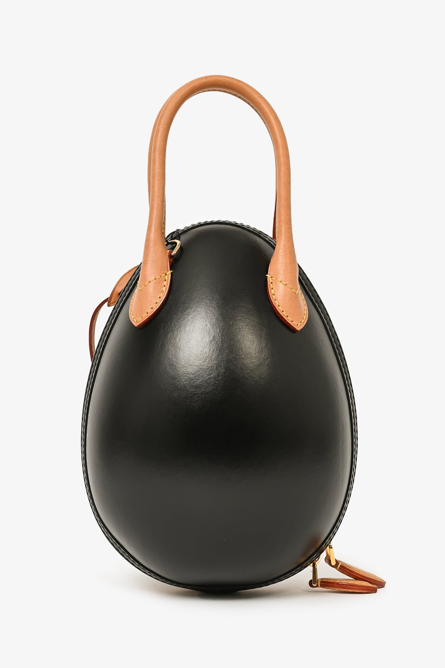 Louis Vuitton 2019 Monogram/Black Leather Egg Top Handle Bag With Chain
