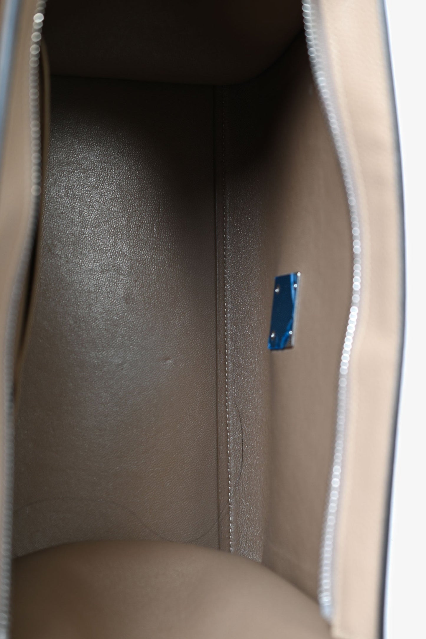 Celine Taupe Leather/Beige Suede Small Trapeze Bag with Strap