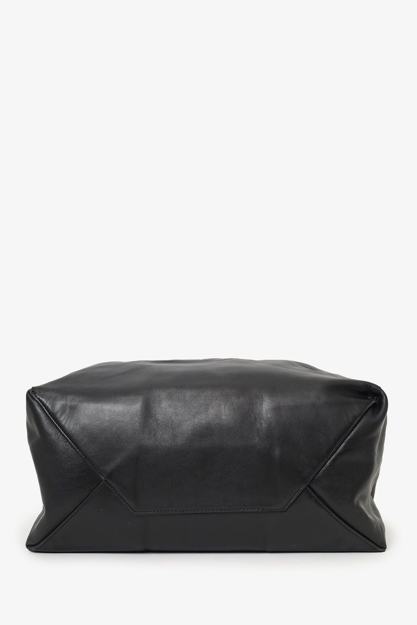 Celine Black Leather Cabas Horizontal Tote