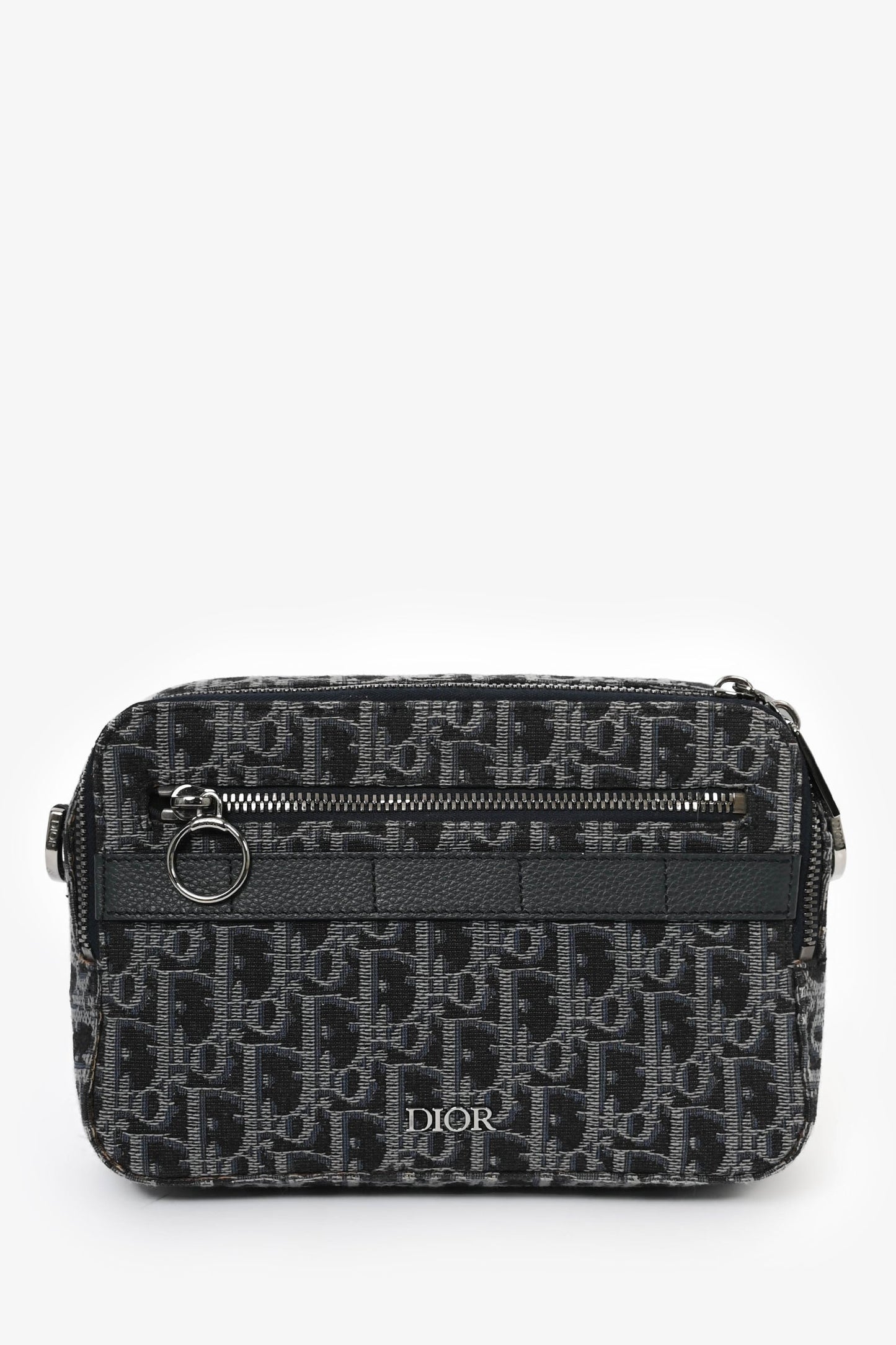 Christian Dior 2019 Blue Oblique 'Sac Safari' Messenger Bag
