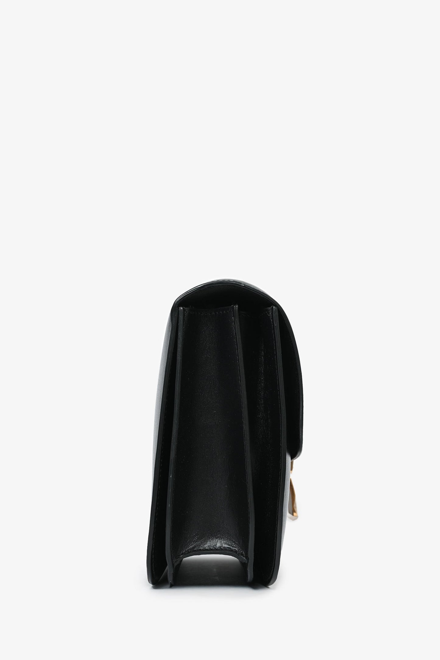 Celine Black Leather Classic Medium Shoulder Bag