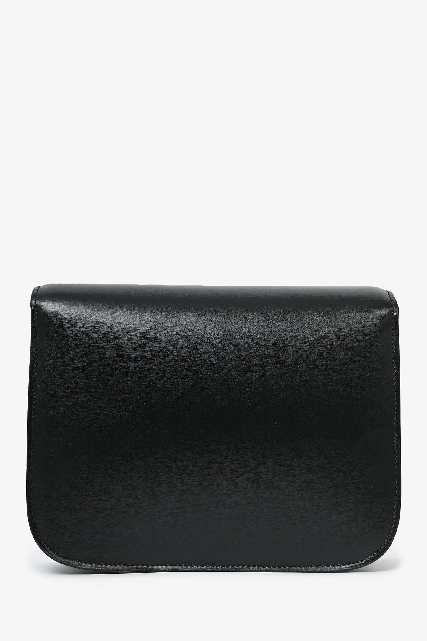 Celine Black Leather Classic Medium Shoulder Bag