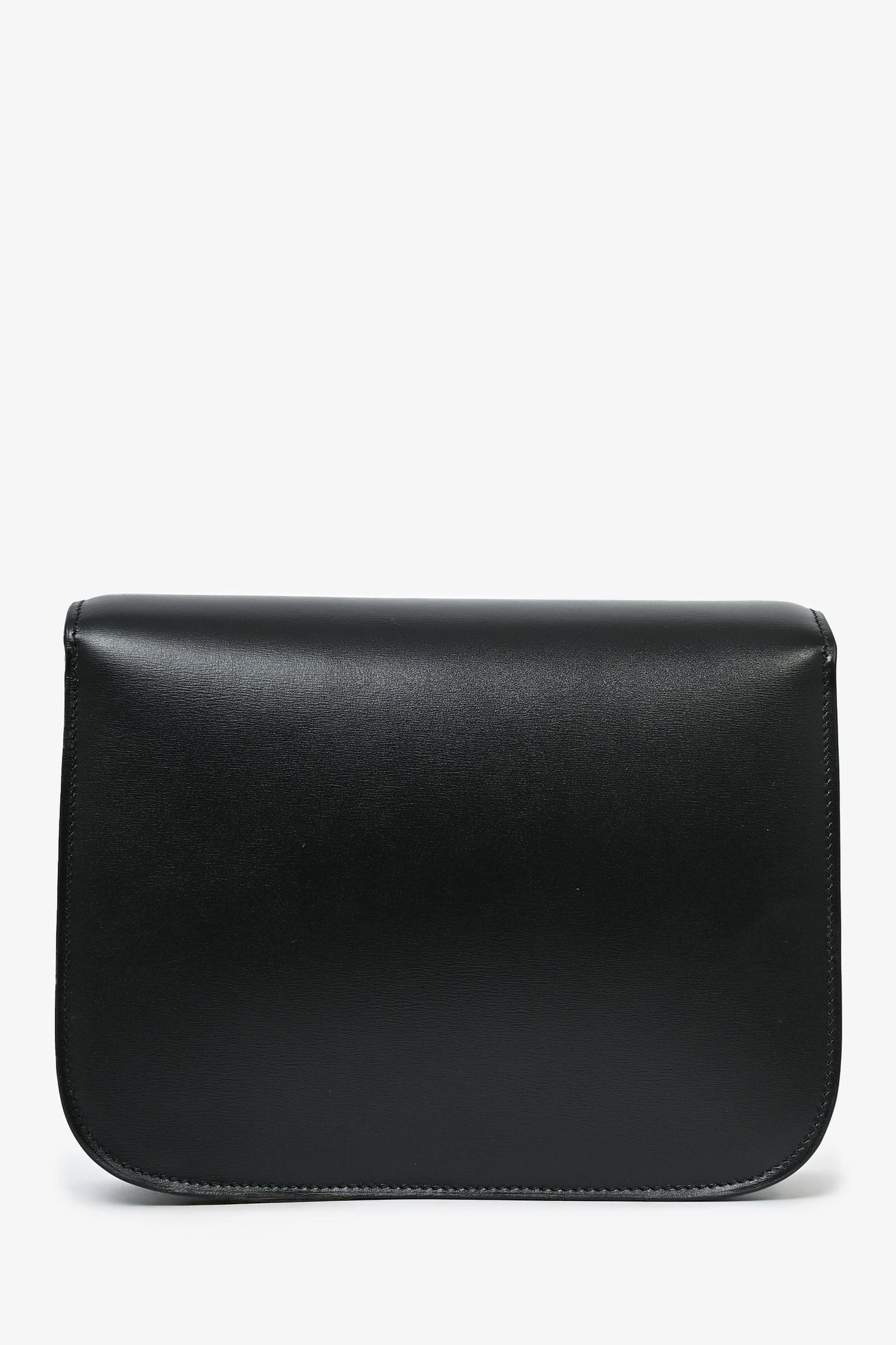 Celine Black Leather Classic Medium Shoulder Bag