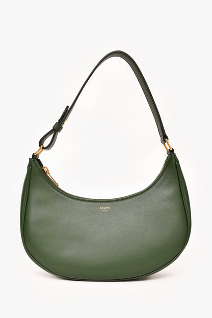 Celine 2017 Green Leather Ava Shoulder Bag