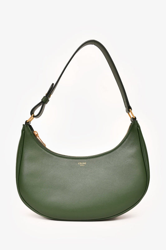 Celine 2017 Green Leather Ava Shoulder Bag