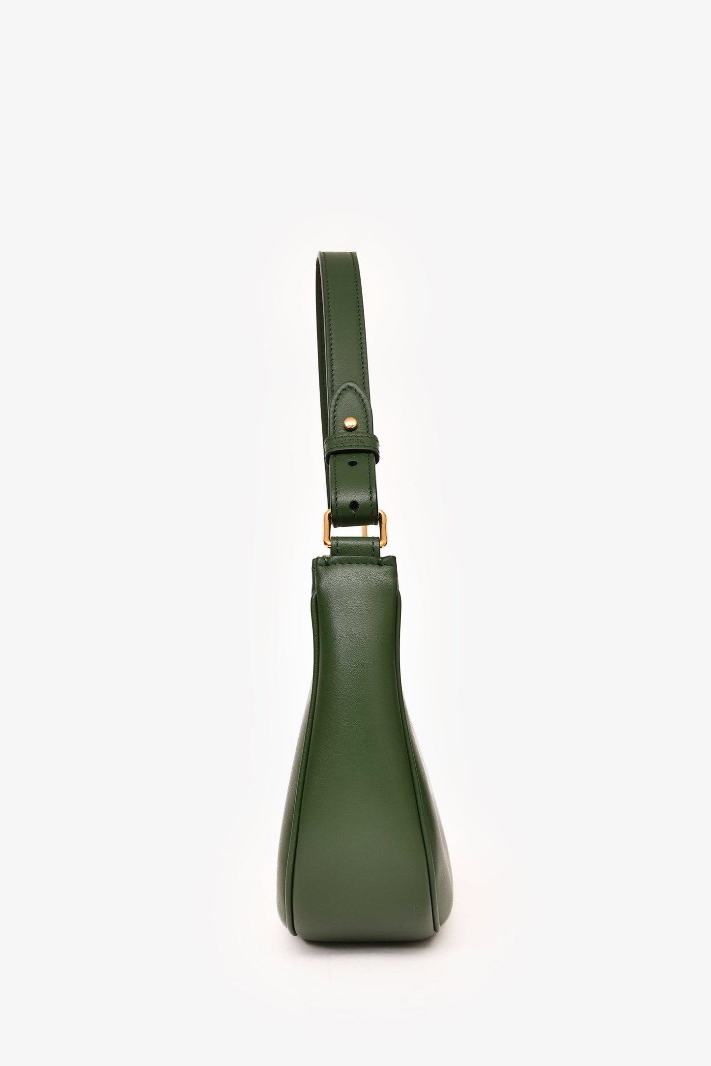 Celine 2017 Green Leather Ava Shoulder Bag