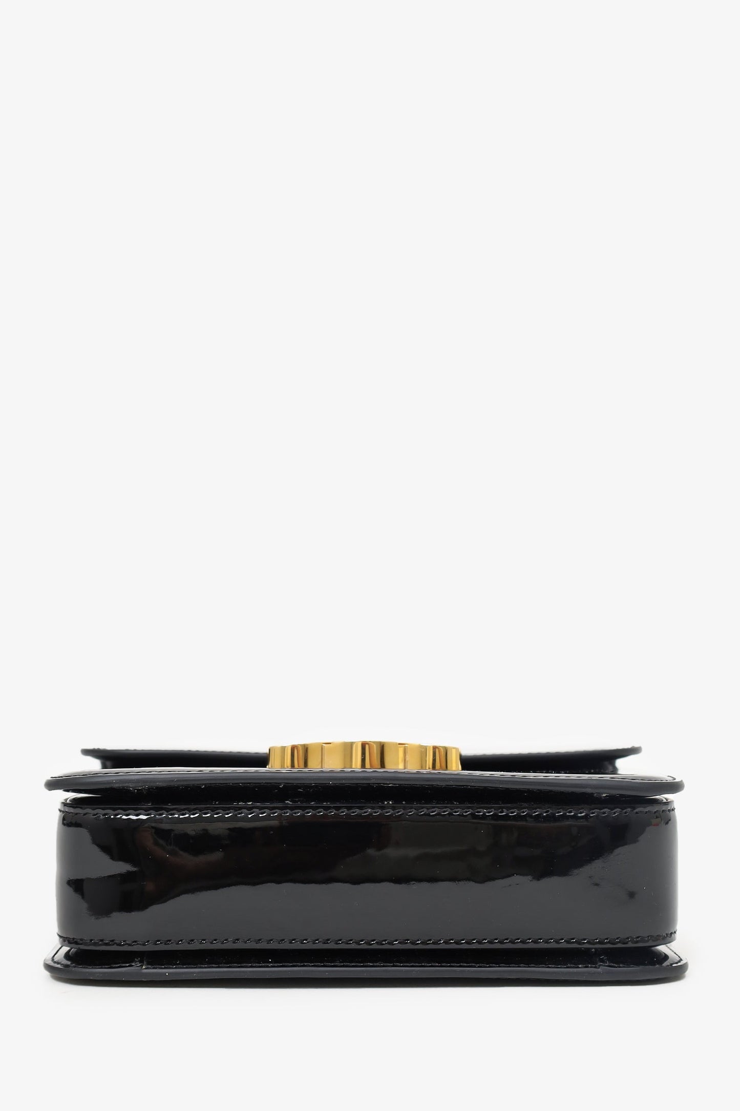 Celine Black Patent Calfskin Teen Garance Top Handle Bag