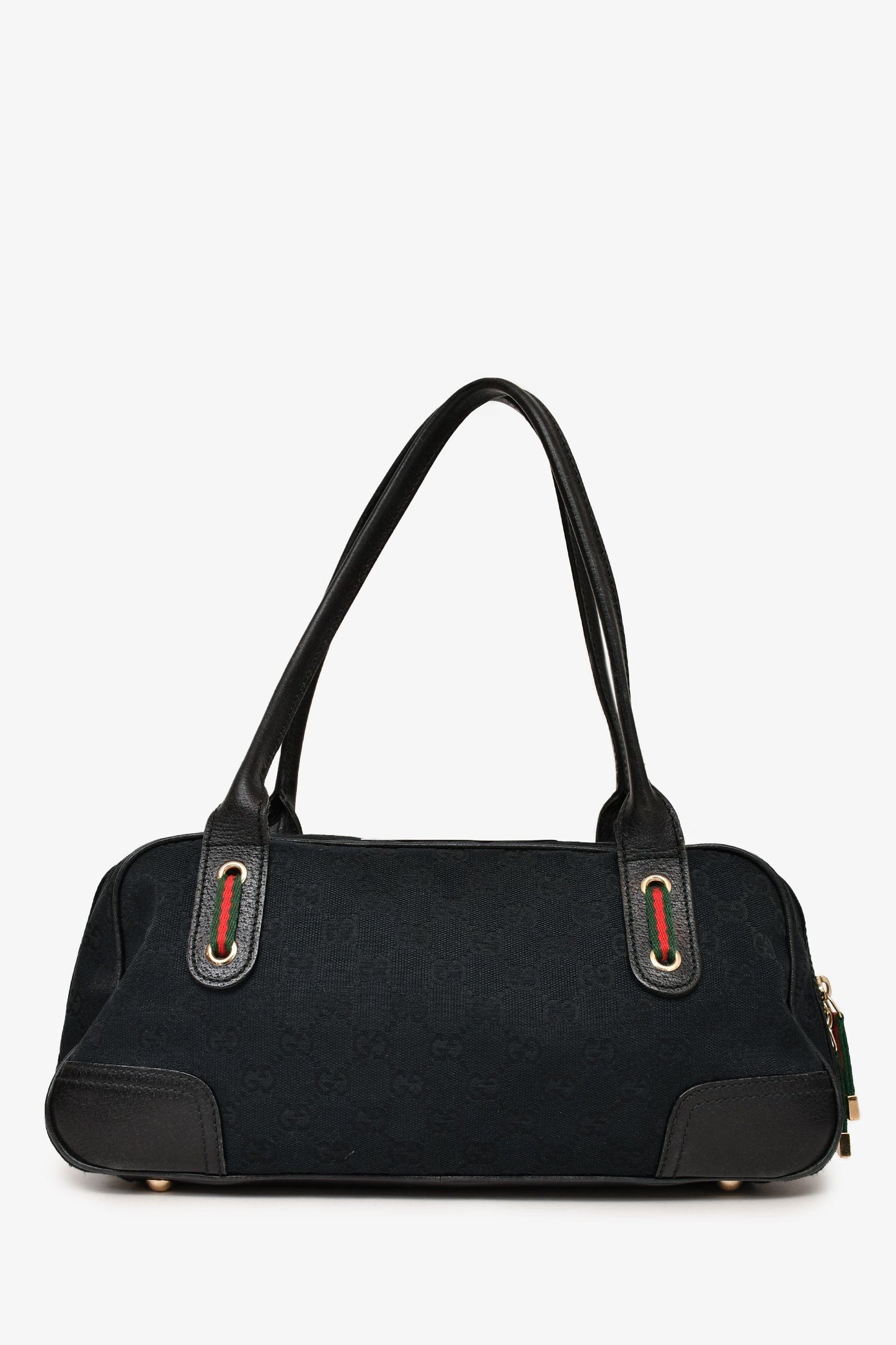 Gucci Black GG Canvas 'Princy' Hobo Bag