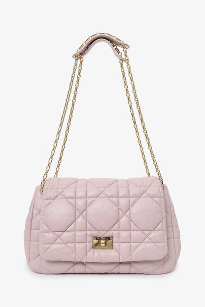 Christian Dior 2015 Lilac Cannage Milly La Foret Chain Flap