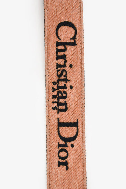 Christian Dior Brown/Black Canvas/Leather Bag Strap