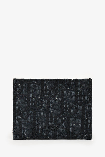 Chrisitian Dior 2019 Black Oblique Canvas Card Holder