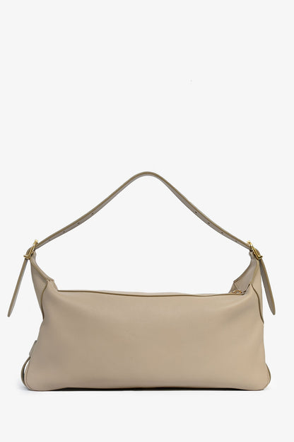 Celine 2022 Taupe Leather Medium Romy Shoulder Bag