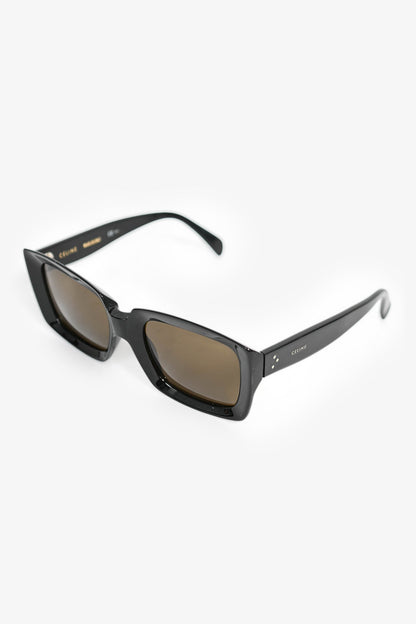 Celine Black Rectangle Sunglasses