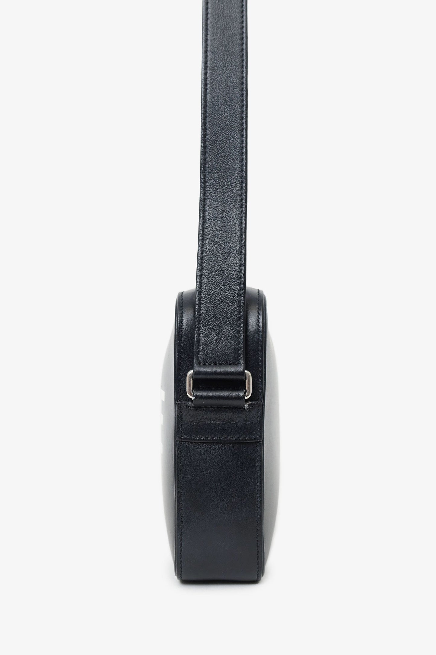 Celine Black Logo Messenger Bag
