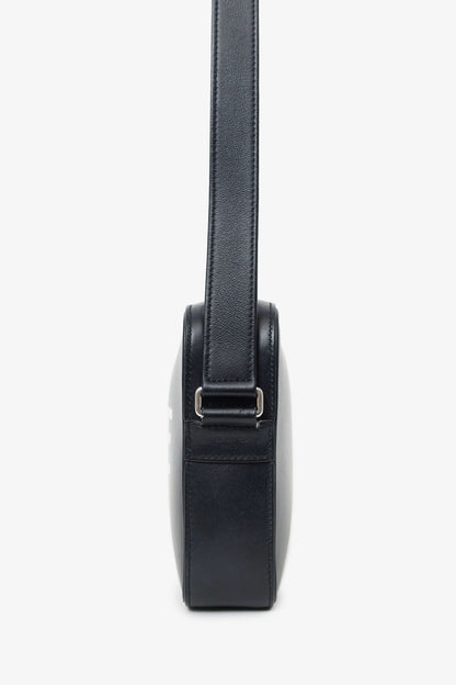 Celine Black Logo Messenger Bag