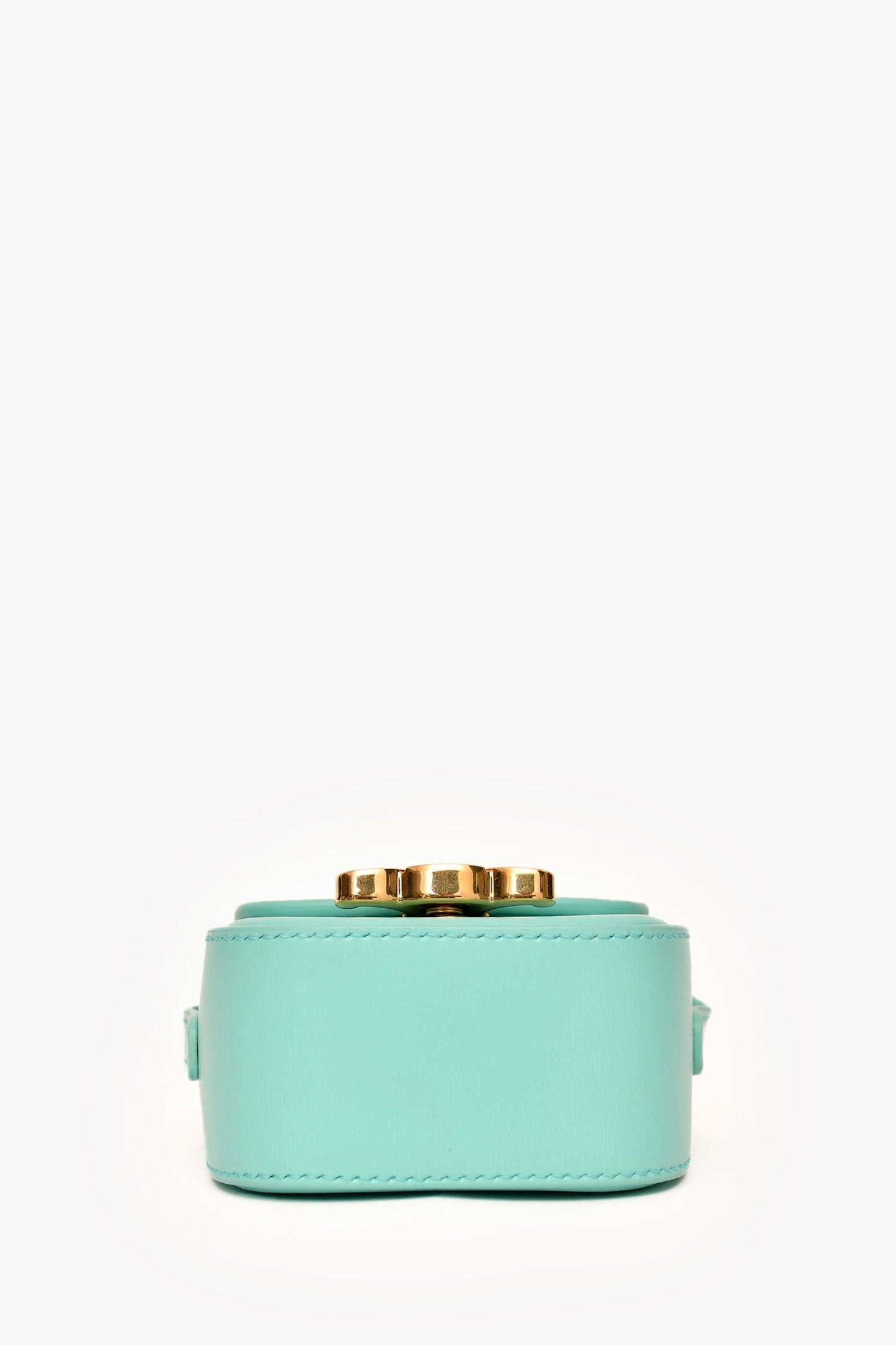 Celine 2021 Teal Leather Mini Claude Crossbody