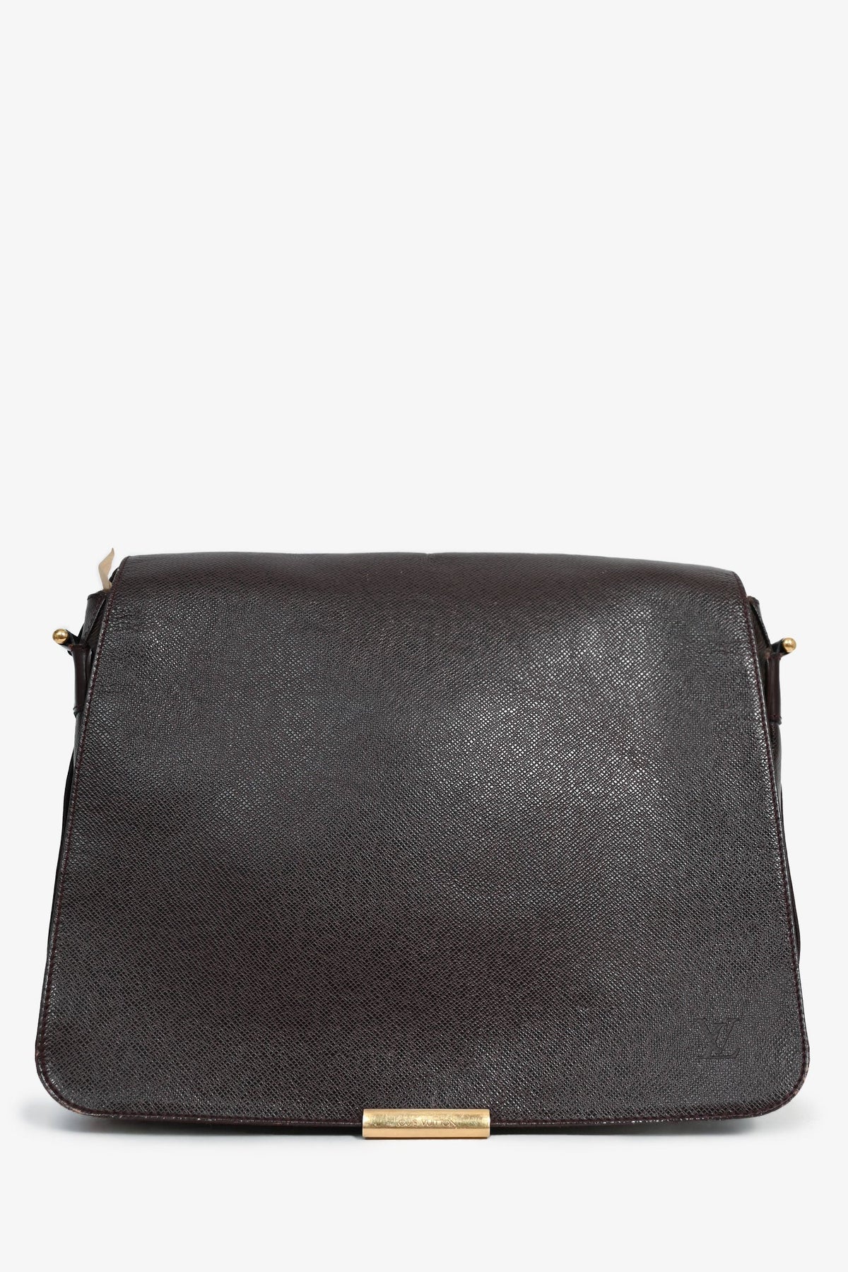 Louis Vuitton Brown Taiga Leather 'Abbesses' Messanger Bag (As Is)