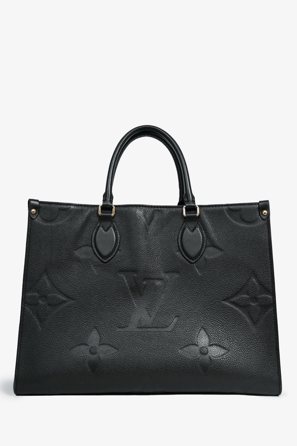 Louis Vuitton Black Monogram Empreinte 'OnTheGo' MM Tote