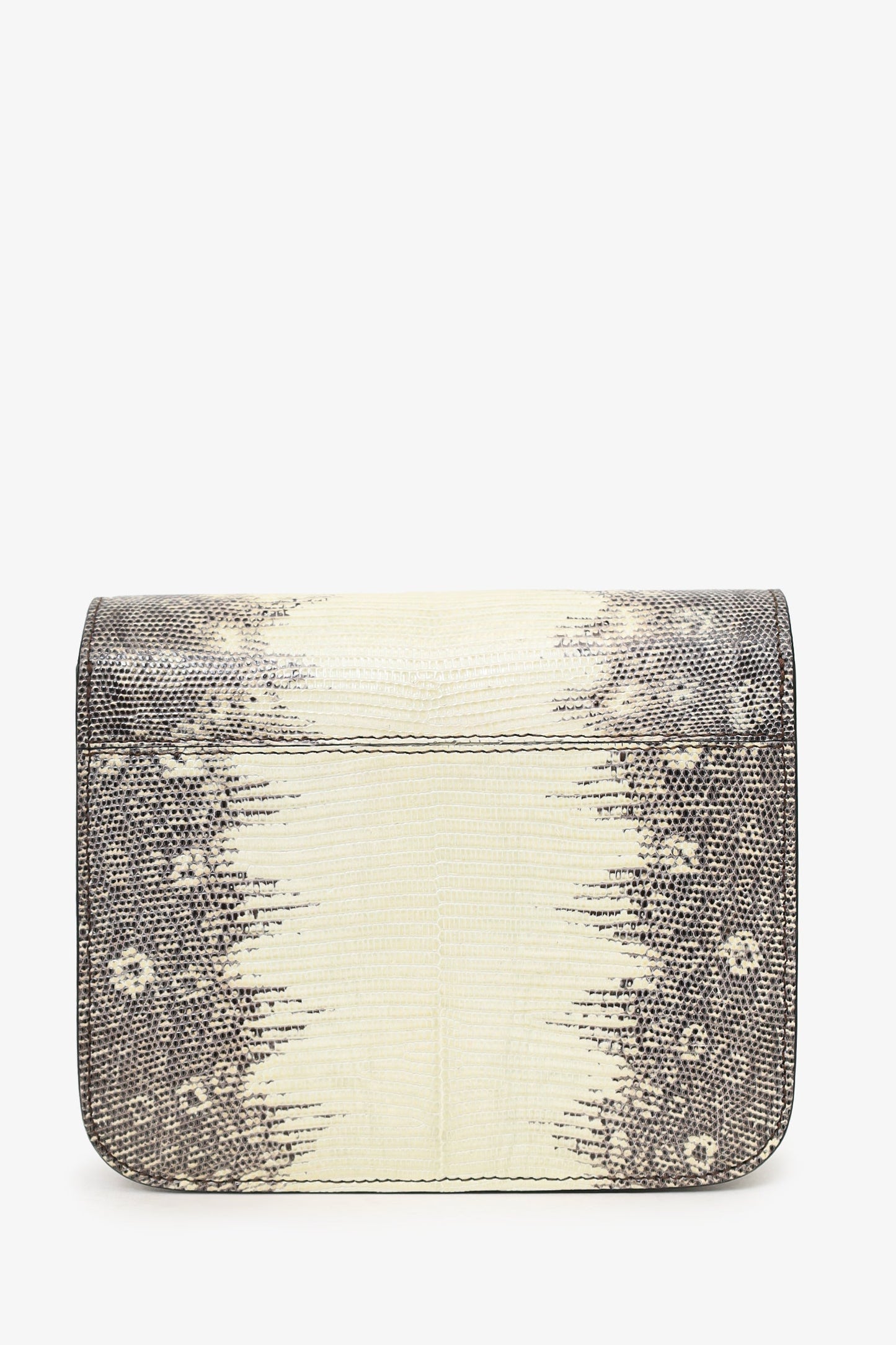 Celine Grey/Cream Lizard Box Teen Bag with Strap