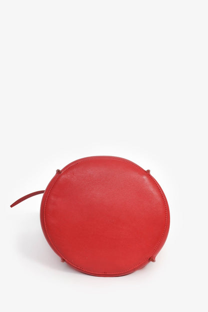 Celine 2017 Red Leather Bucket Bag (As Is)