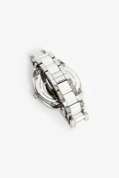 Fendi Stainless Steel Black 'Monster' Face Quartz Watch